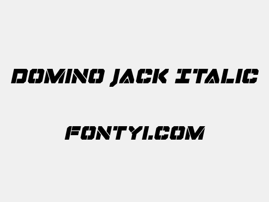 Domino Jack Italic
