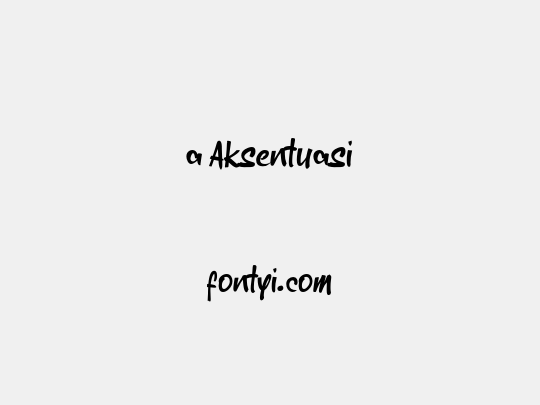 a Aksentuasi