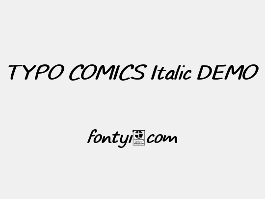 TYPO COMICS Italic DEMO