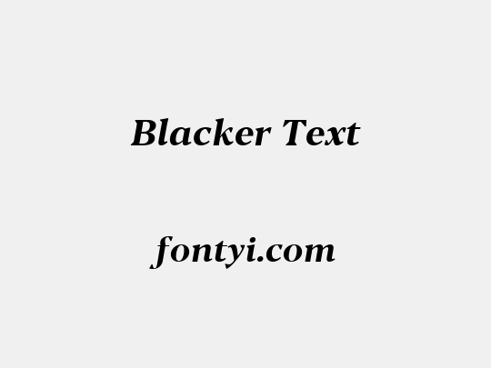 Blacker Text