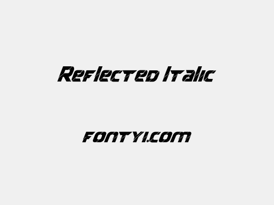 Reflected Italic