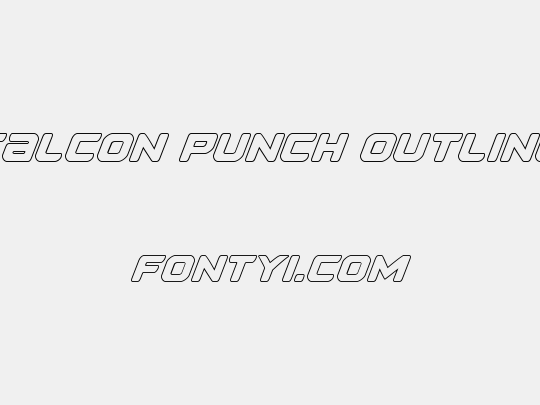 Falcon Punch Outline