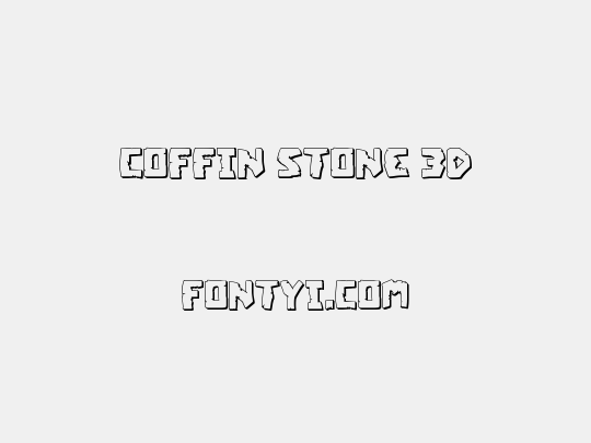 Coffin Stone 3D