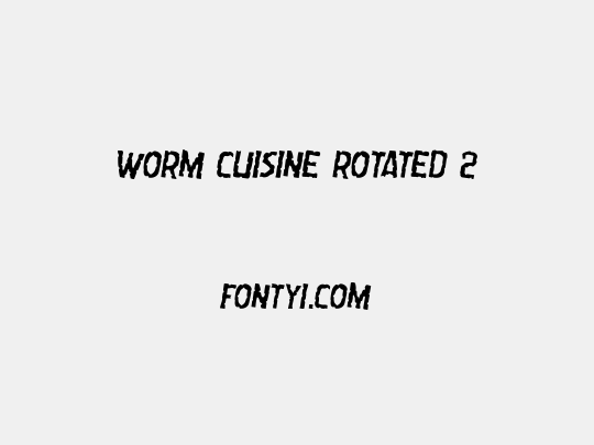 Worm Cuisine Rotated 2