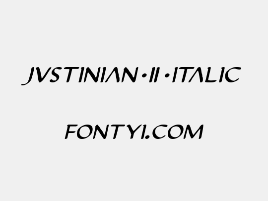 Justinian 2 Italic