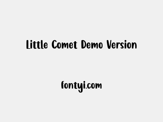 Little Comet Demo Version