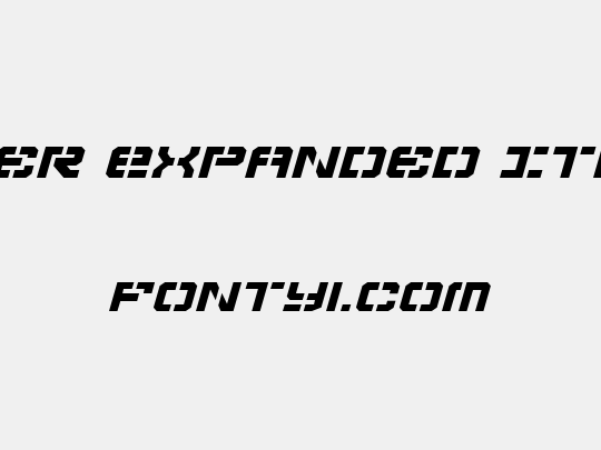 Vyper Expanded Italic