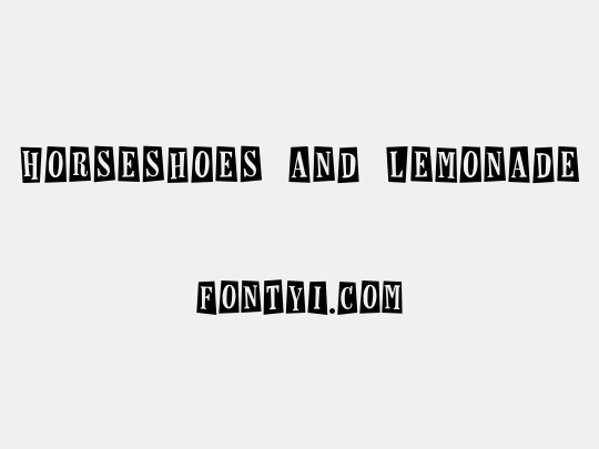 Horseshoes and Lemonade