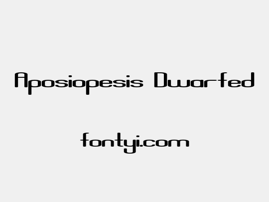 Aposiopesis Dwarfed