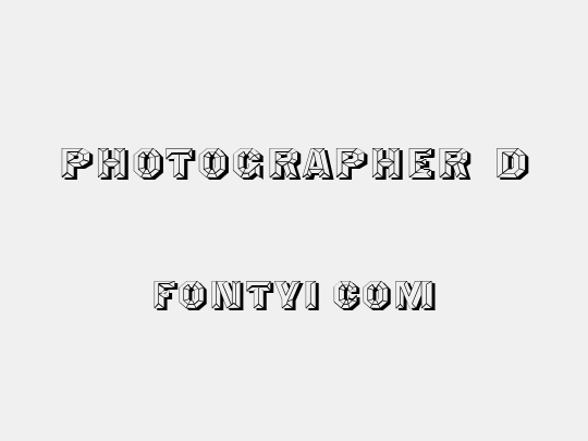 Photographer 3D