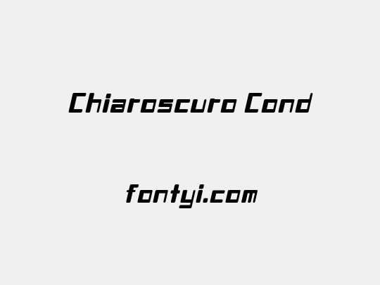 Chiaroscuro Cond
