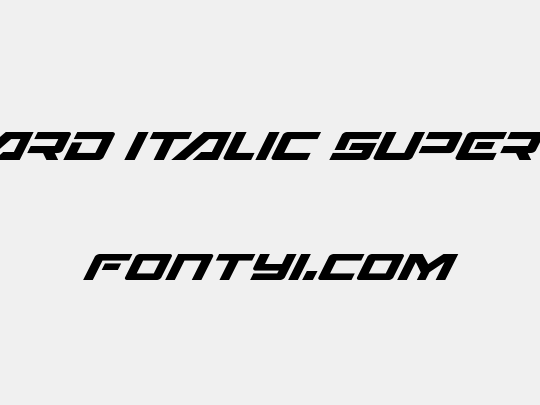 Wildcard Italic Super-Italic