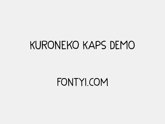 Kuroneko Kaps DEMO