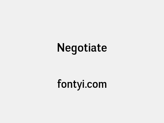 Negotiate