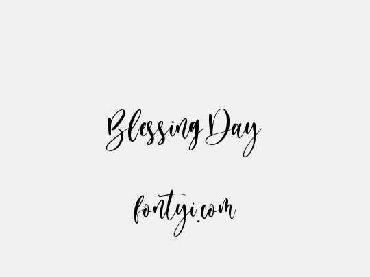 Blessing Day