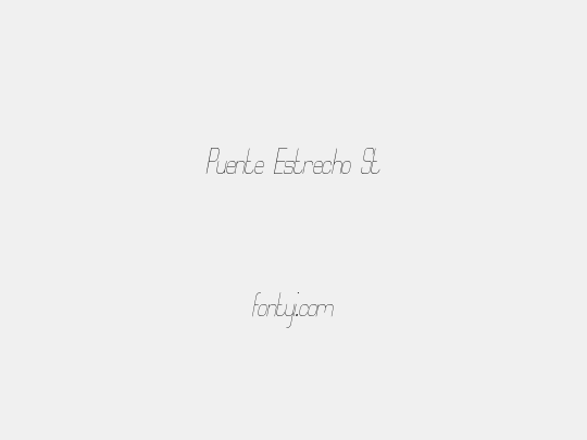 Puente Estrecho St