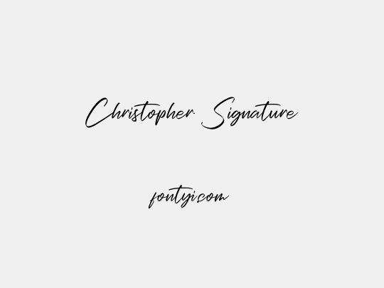 Christopher Signature