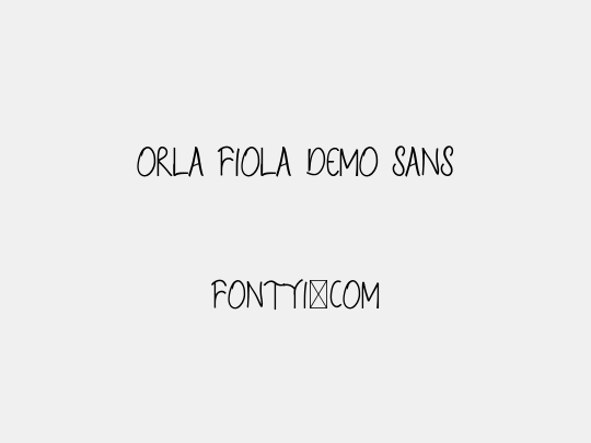 Orla Fiola Demo Sans