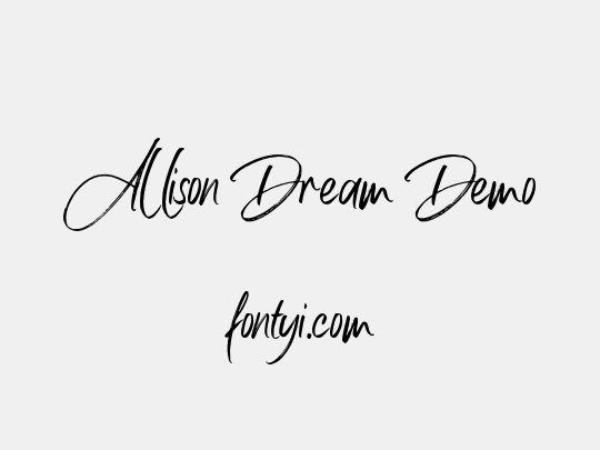 Allison Dream Demo