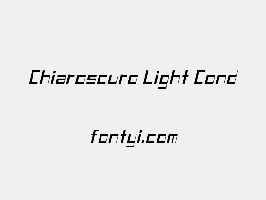 Chiaroscuro Light Cond