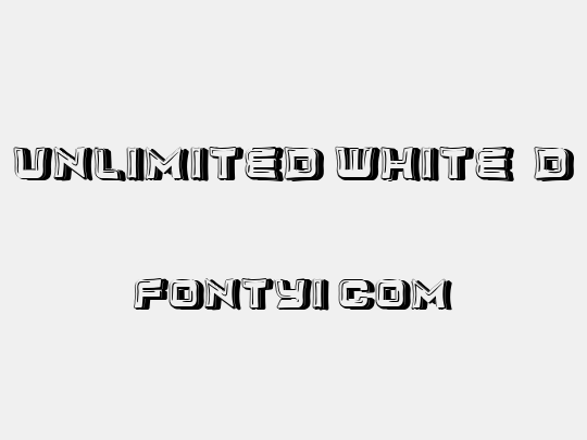 Unlimited White 3D