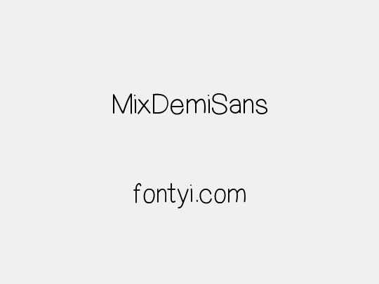 MixDemiSans
