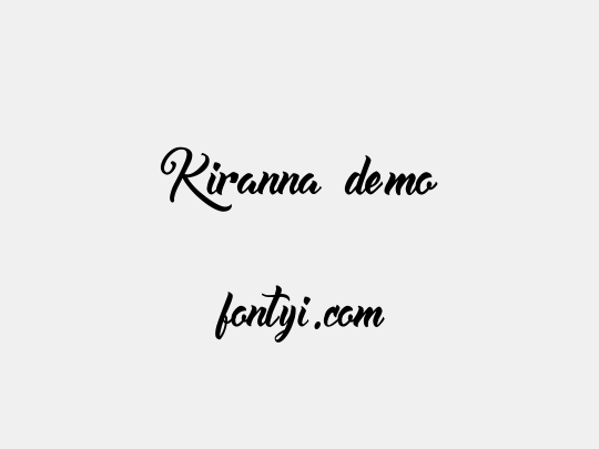 Kiranna demo