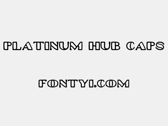 Platinum Hub Caps