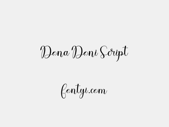 Dona Doni Script