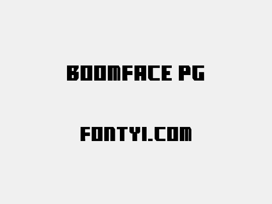 boomface pg