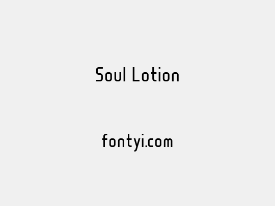 Soul Lotion