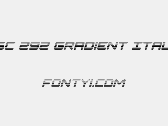 NGC 292 Gradient Italic