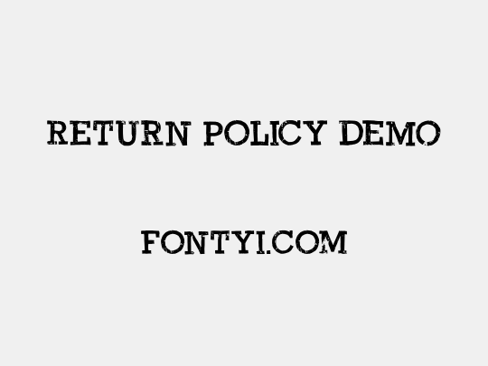 Return Policy DEMO