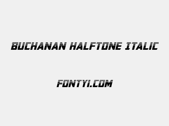 Buchanan Halftone Italic