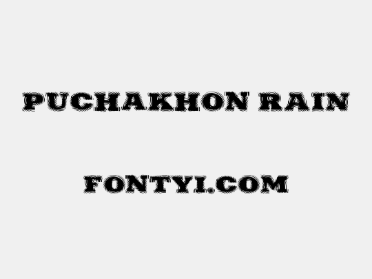 Puchakhon RAIN