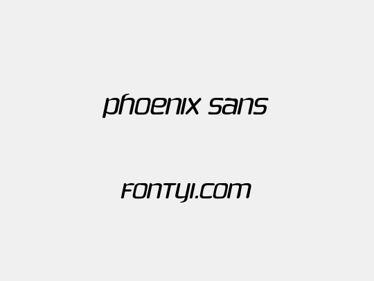 Phoenix Sans