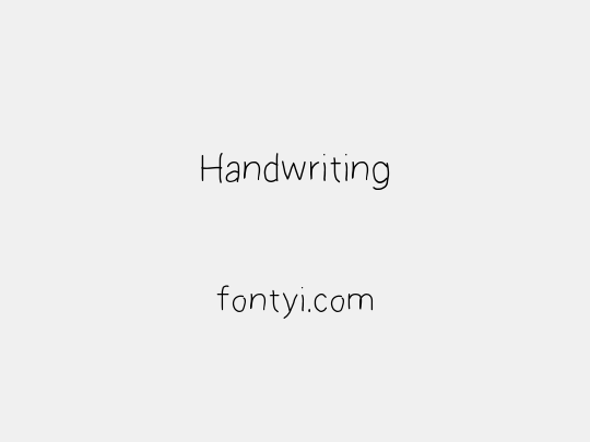 Handwriting