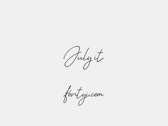 July it