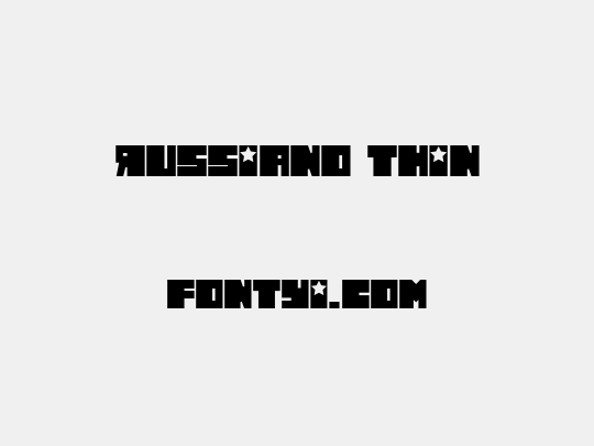Russiano Thin