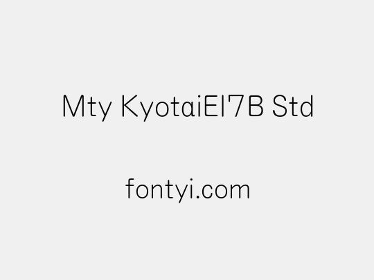 Mty KyotaiEl7B Std