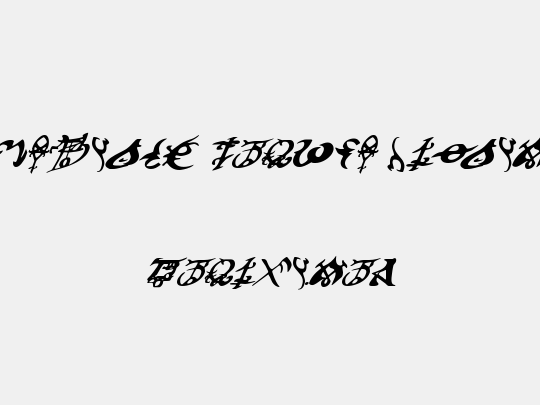 Devil's Tongue Italic