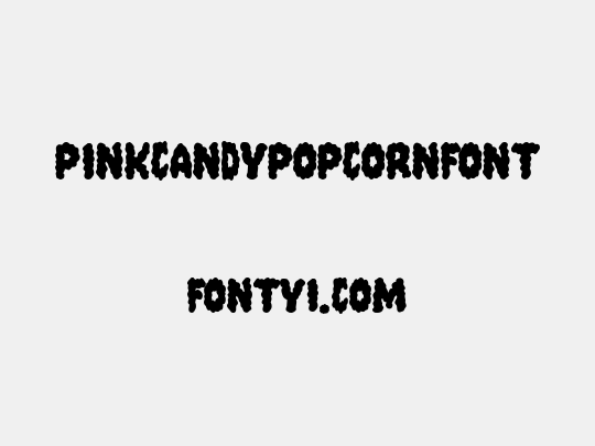 PinkCandyPopcornFont