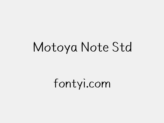 Motoya Note Std