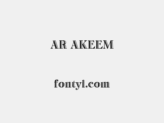 AR AKEEM