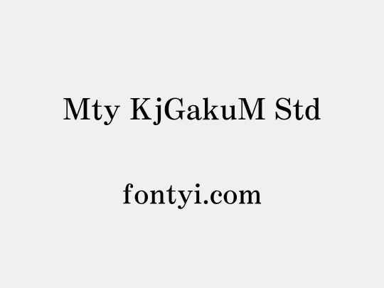 Mty KjGakuM Std