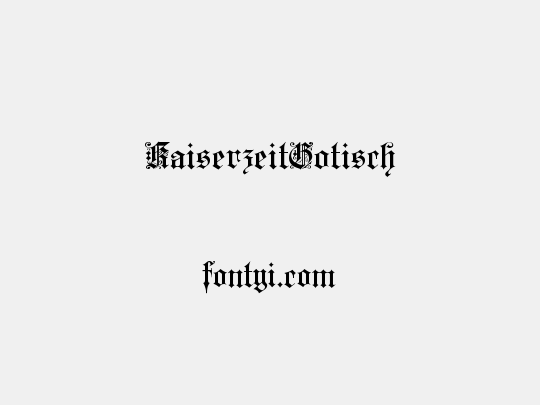 KaiserzeitGotisch