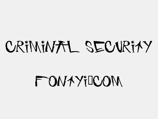 criminal security