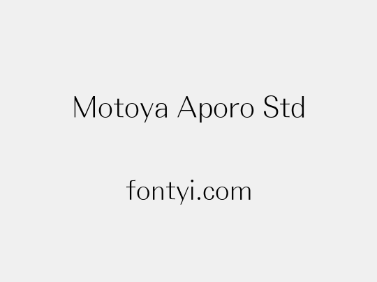 Motoya Aporo Std