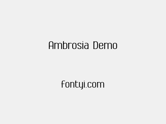 Ambrosia Demo