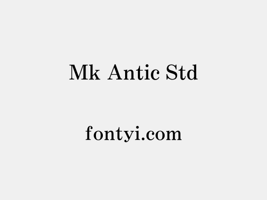 Mk Antic Std